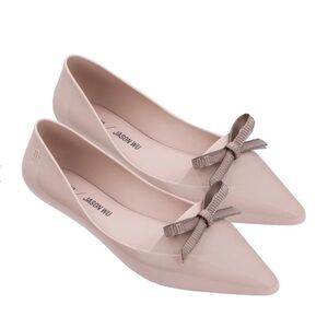 Melissa x Jason Wu Bow Jelly Flat. Size 7. Color Pink.